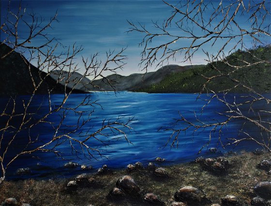 Morning Glory on the Lakes  71cm x 92cm