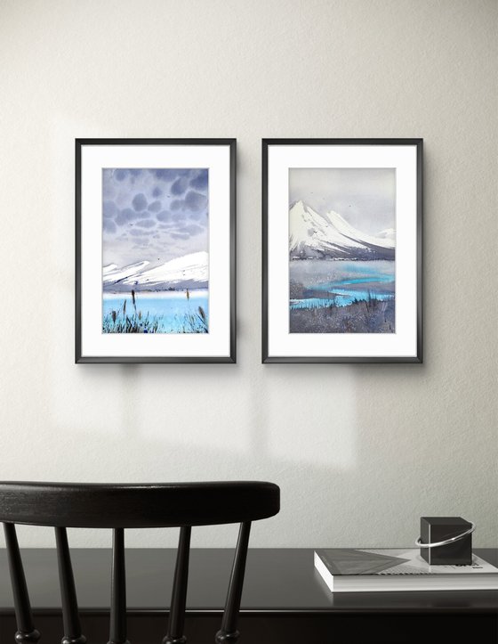 Stillness of Snow (Diptych)