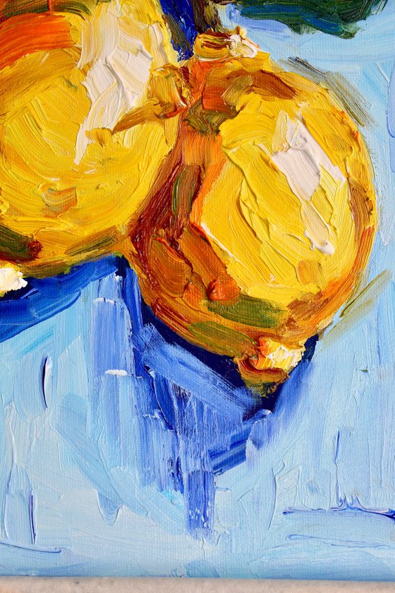 Yellow on Blue