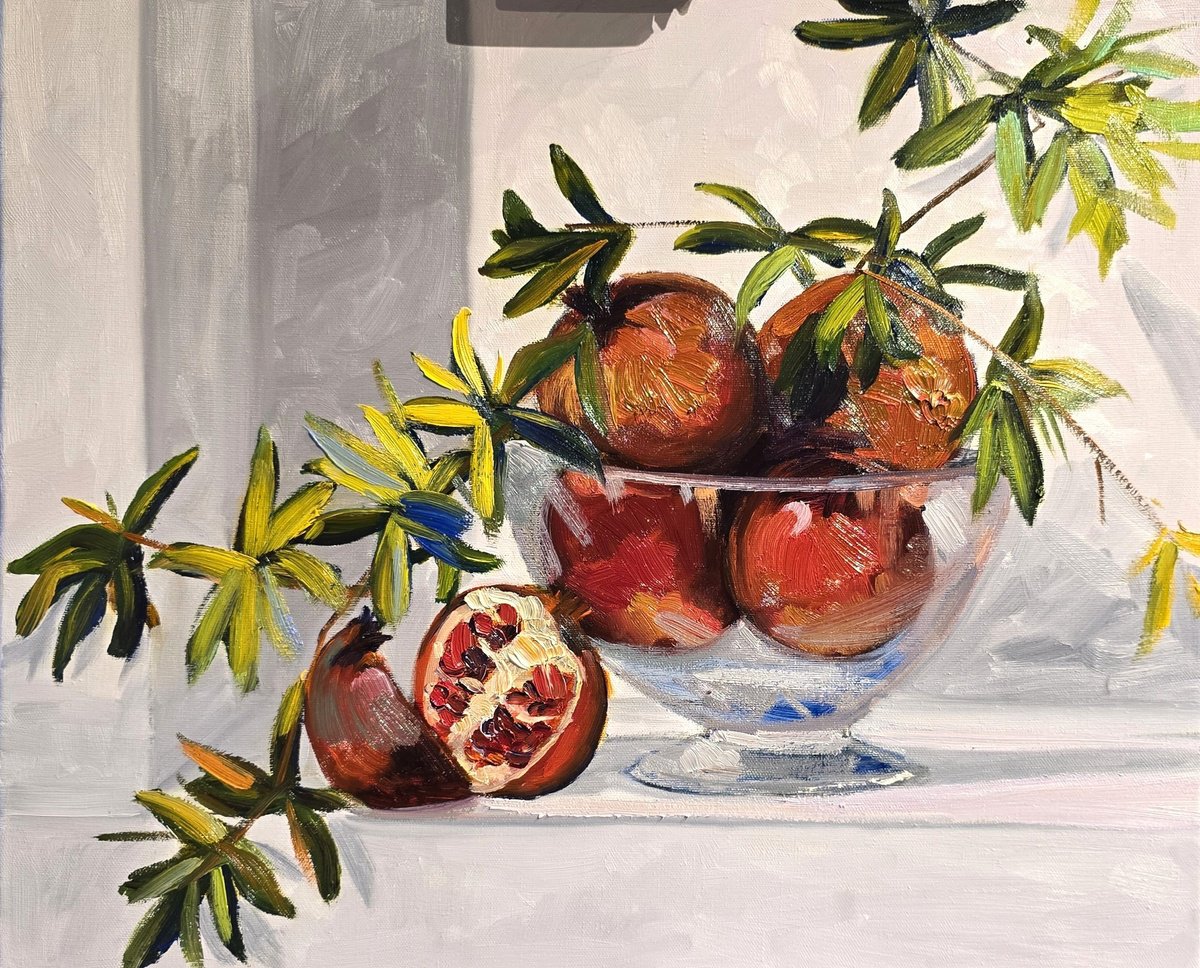 Pomegranates By Gulshaba Abbasova, 24 X 20, Artwork For Sale On Artfinder