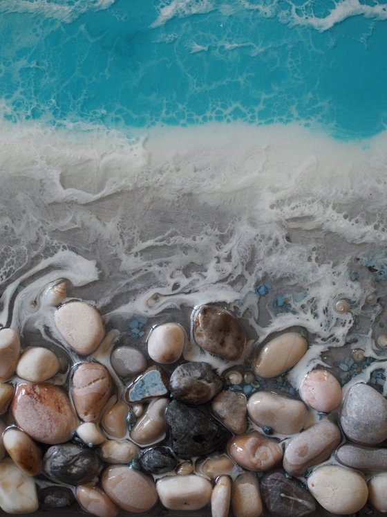 Memory of the Mediterranean - original seascape 3d artwork