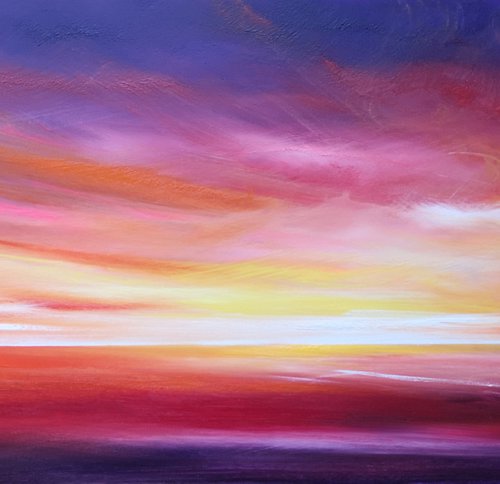 Morning Light - seascape, emotional, panoramic by Mel Graham