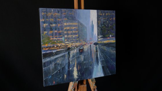 The Rainy Day In New York - New York painting