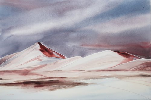 Winter mountains by Alla Vlaskina