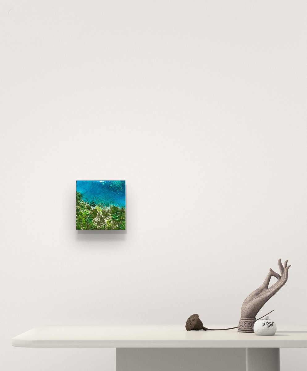 Photorealistic Painting , Diving Into The Blue By Ana Hefco, 5 X 5, Artwork For Sale On Artfinder