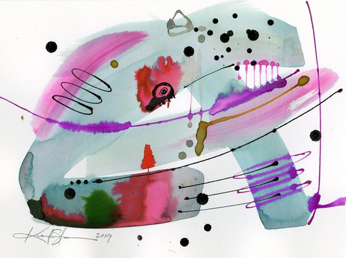 Abstract Serenade 2 - Original Minimalist Abstract by Kathy Morton Stanion by Kathy Morton Stanion