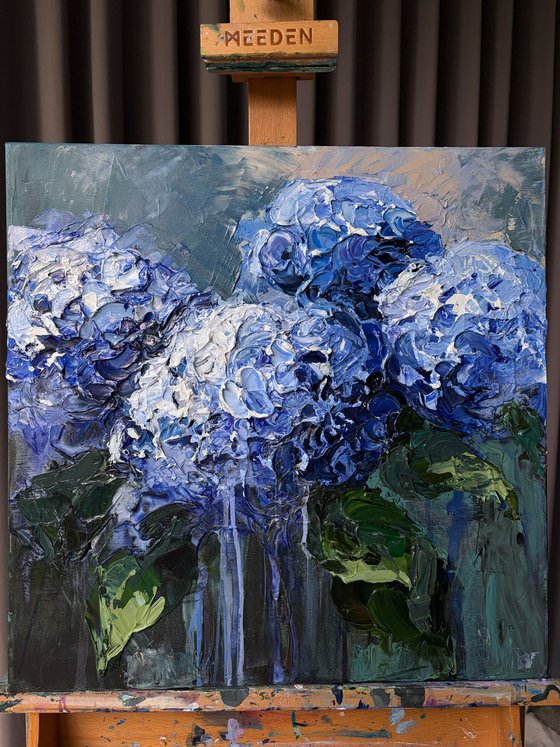 Blue Hydrangea Bouquet — Floral