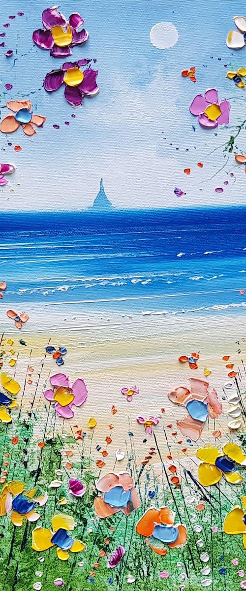 "Sunshine Beach & Flowers in Love" by Phil Broad