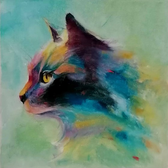 Portrait of a cat