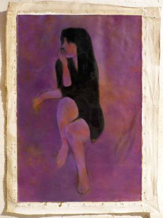 Seated Model, oil on canvas, 54x81 cm