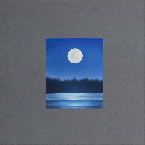 Ethereal Glow of a Full Moon