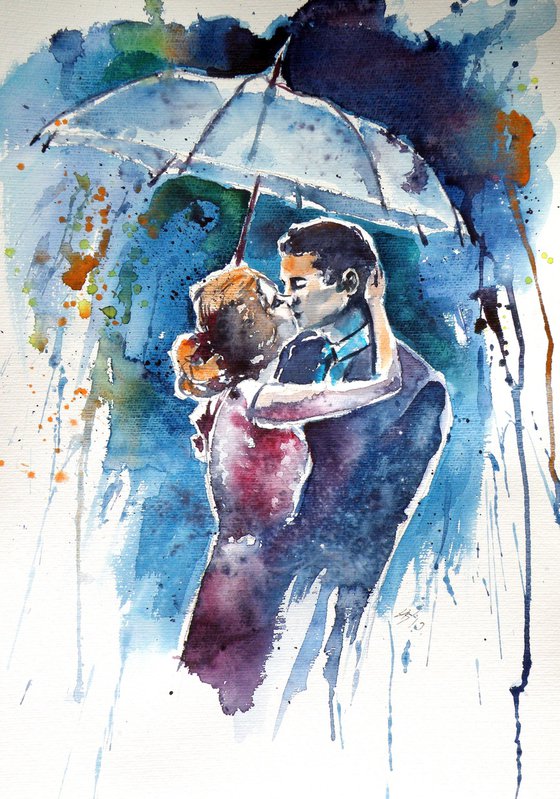 Kiss in the rain
