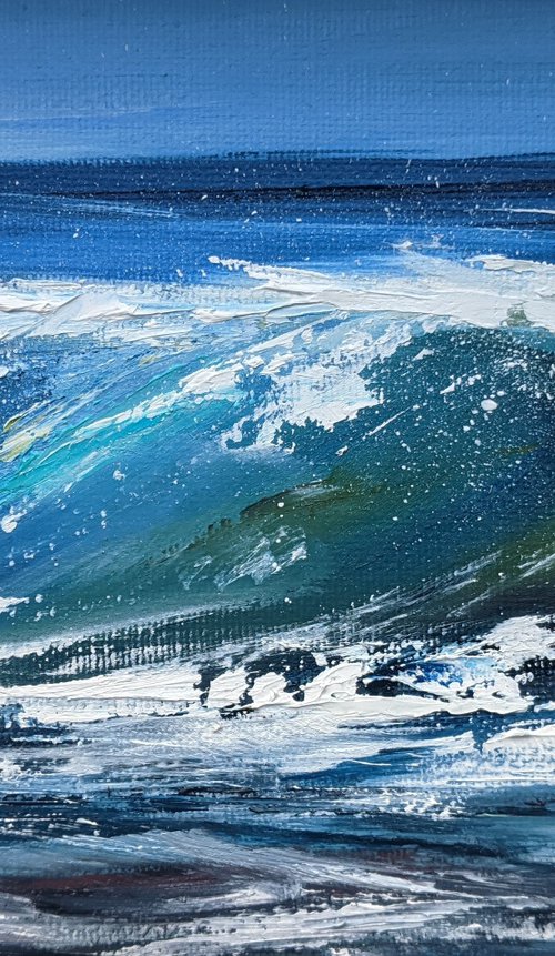 Miniature Wave Seascape by Jo Earl