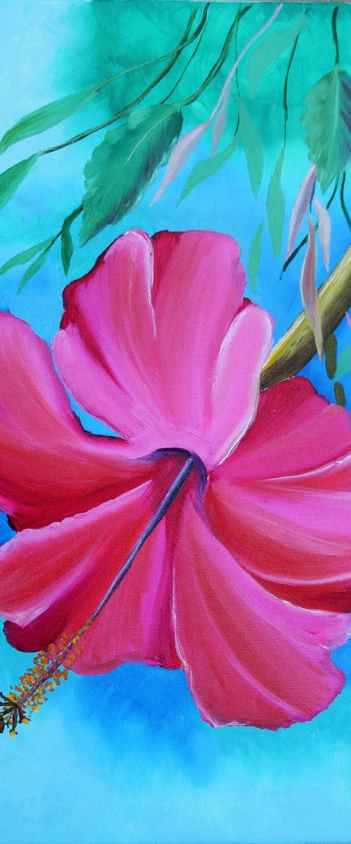 Hibiscus. by Alexandra Tomorskaya/Caramel Art Gallery