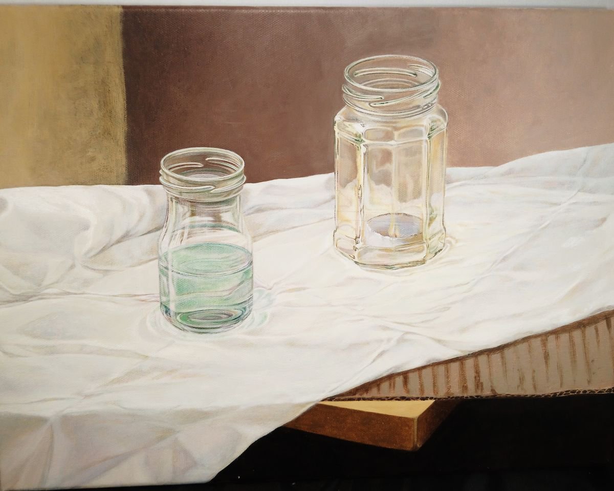 Two Jars Waiting by Sarah Heppner