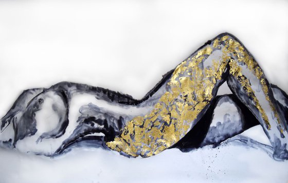 Golden Sand /  Large Nude 150 cm x 120 cm