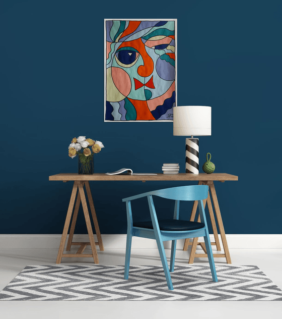 COLOR, SHAPE, EMOTION 03... / ORIGINAL ACRYLIC PAINTING