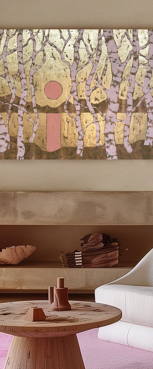 Golden Pink Sunset by Ekaterina Prisich