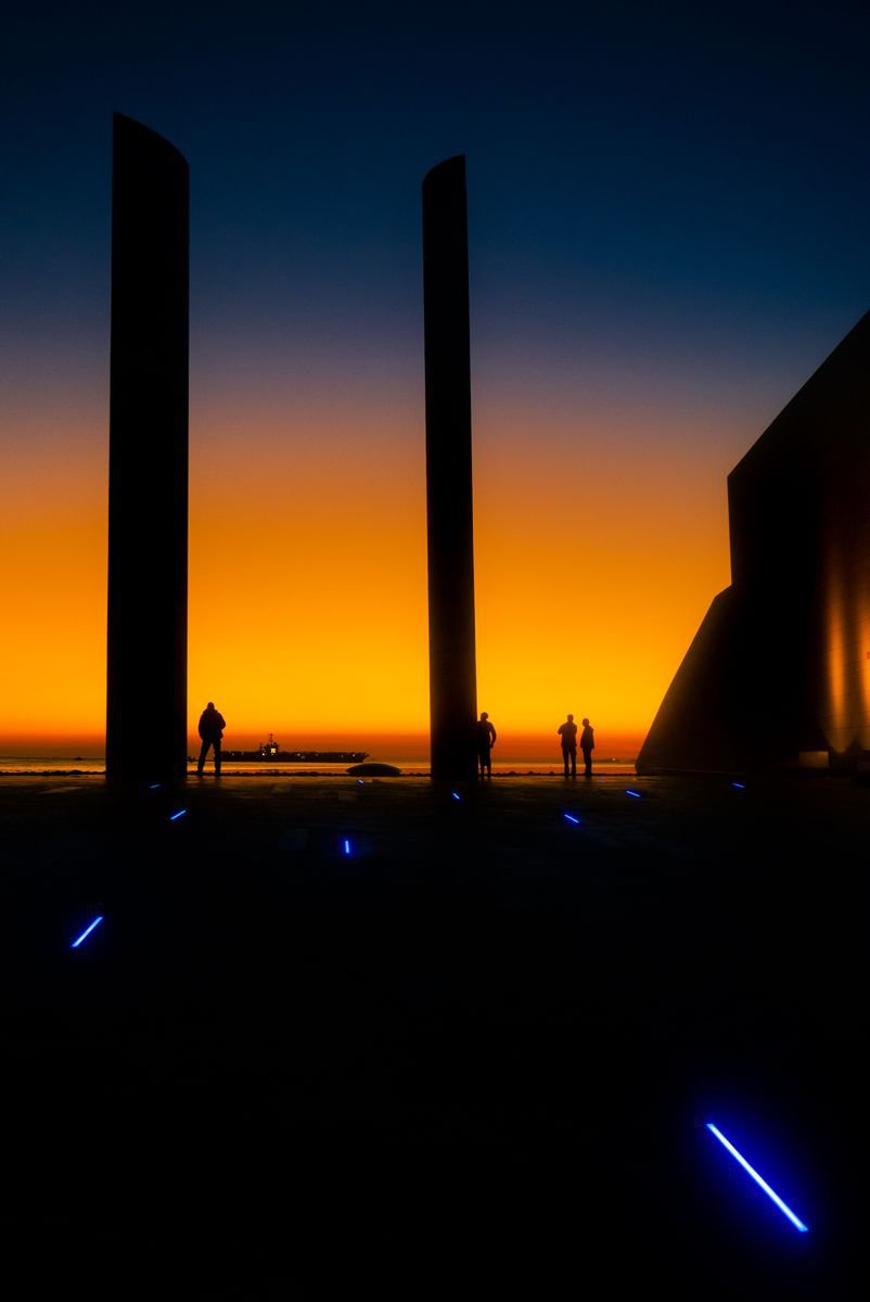 Sunset in Lisbon, Champalimaud N?3 in colour by Guilherme Pontes
