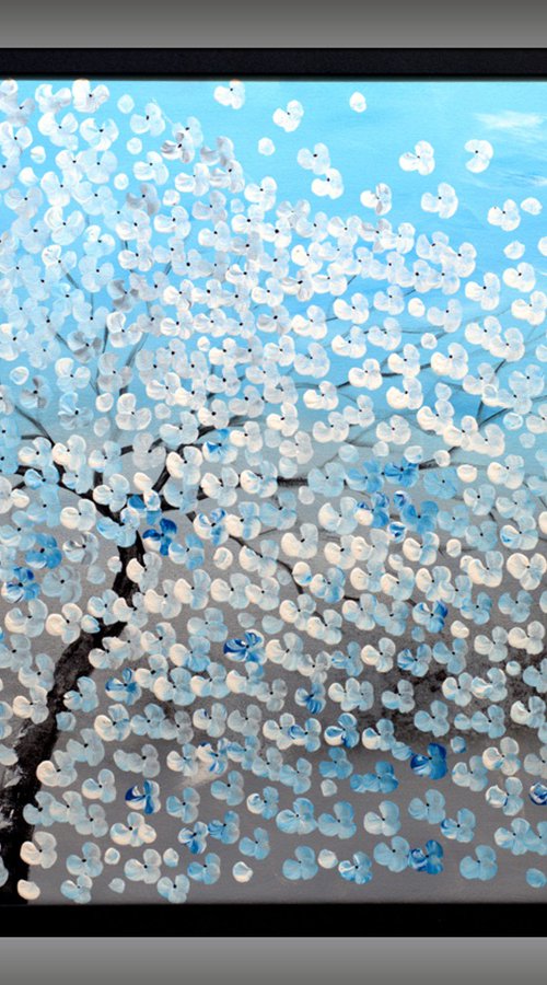 Blue Blossom Light by Edelgard Schroer