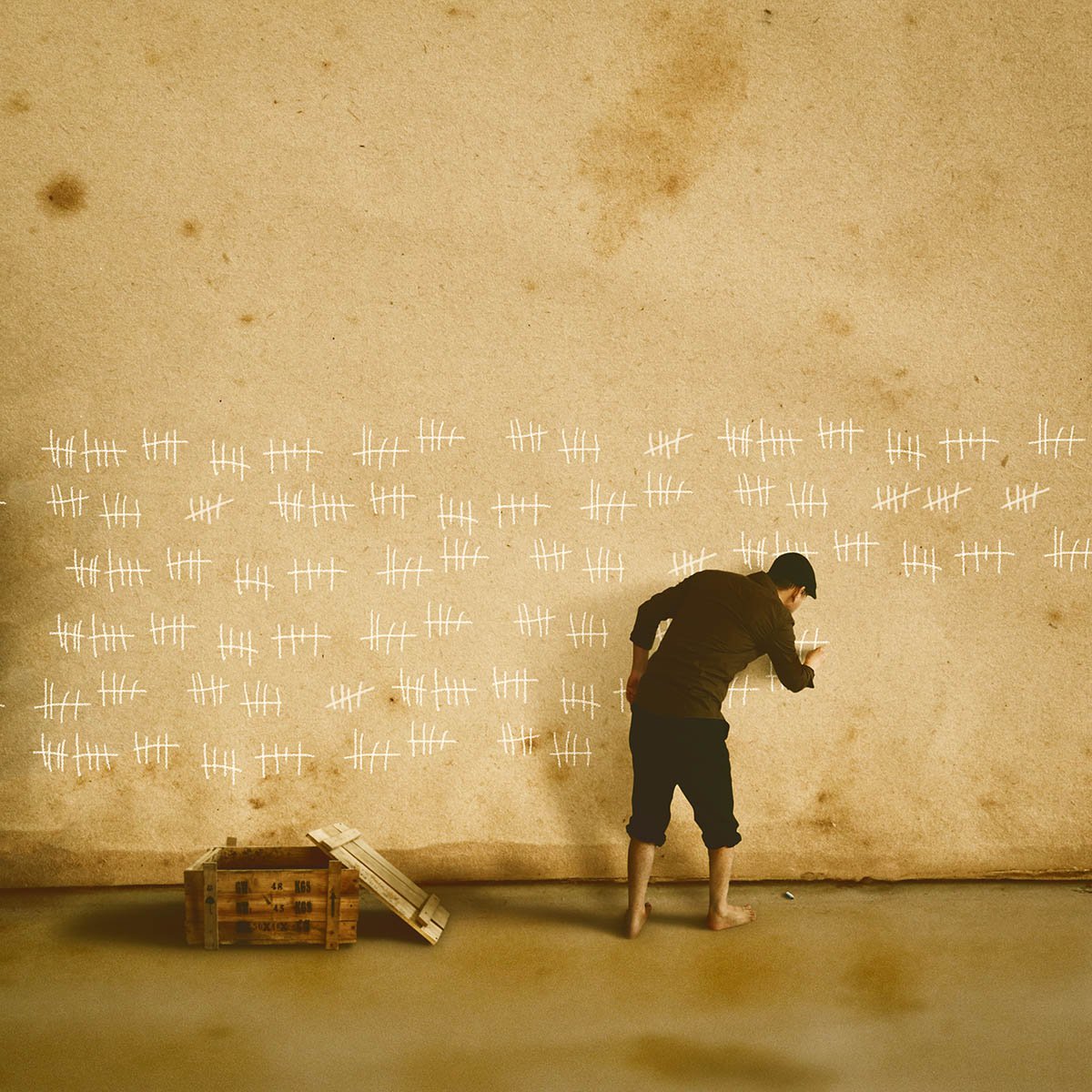 Surrealistic Abstract Photograph By Achraf Baznani, 13 X 13, Counting Down The Days, Original Artwork