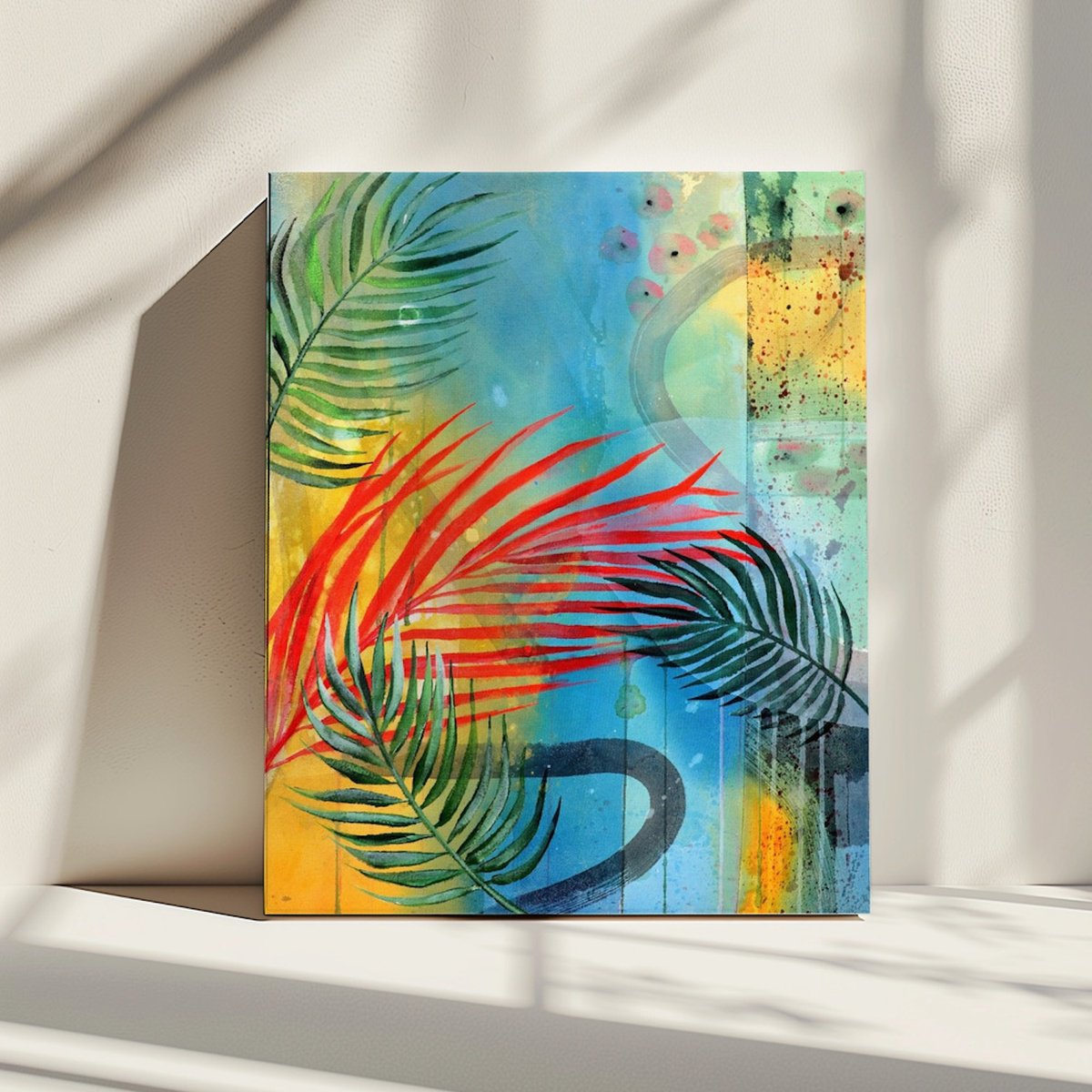 Organic Still Life Painting By Poovi Art, 24 X 30", Silent Conversations, Original Artwork