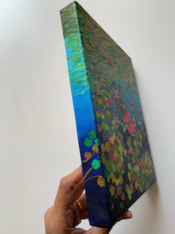 Vietnam water lilies lake! Ready to hang canvas