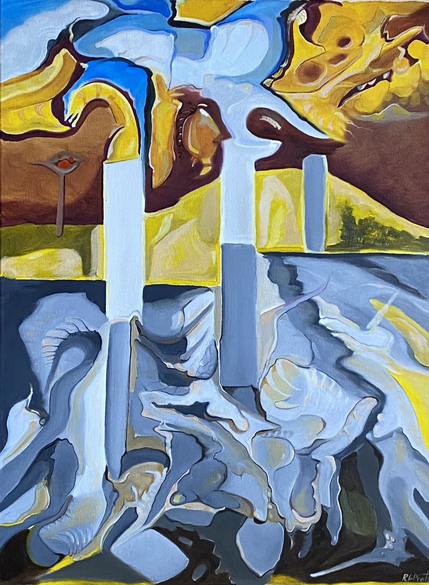 Surrealistic Oil Painting , Misguided Feelings By Randy Pratt, 18 X 24, Artwork For Sale On Artfinder