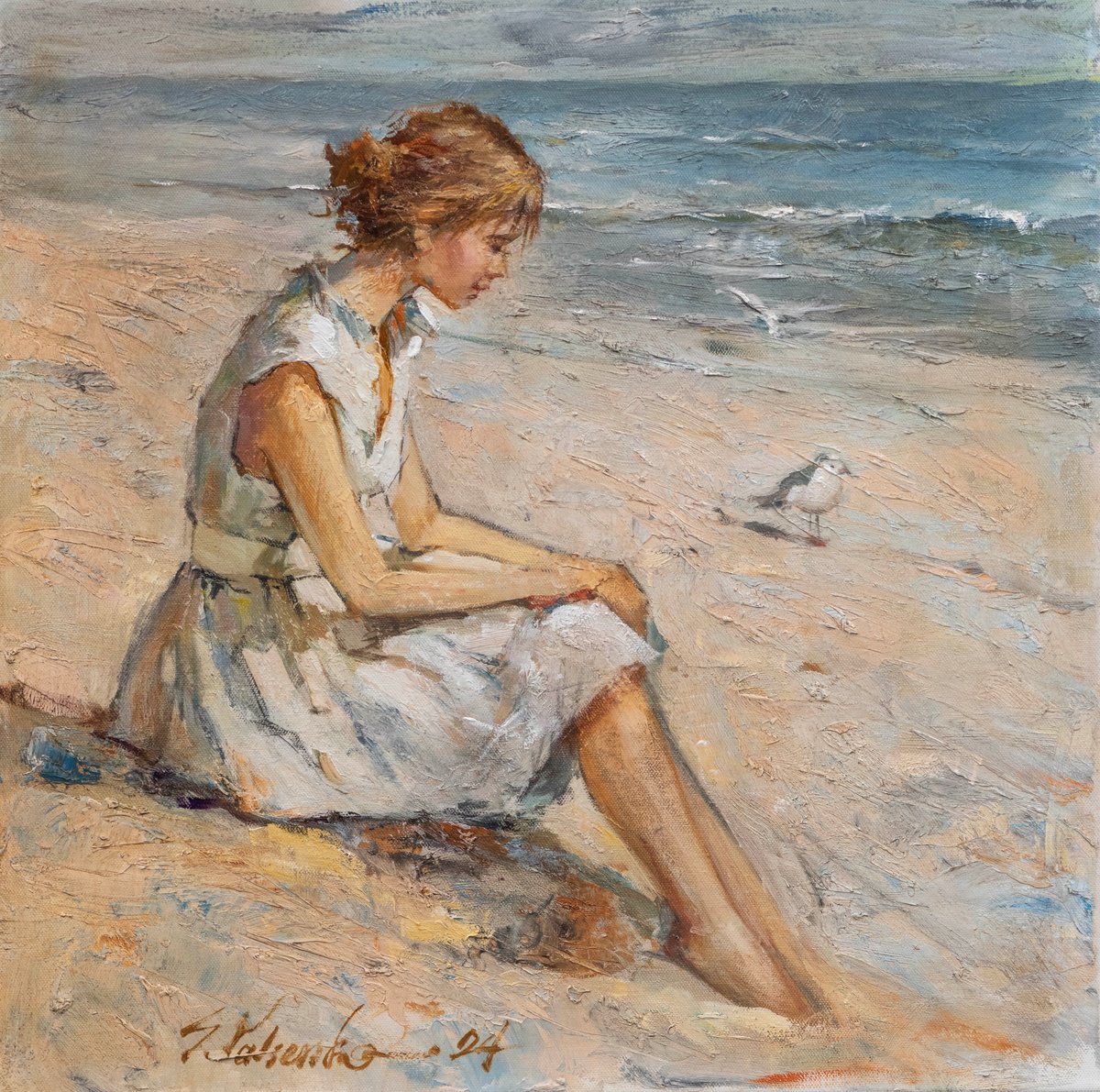 Whispers Of The Shore By Sergei Yatsenko, 20 X 20, Artwork For Sale On Artfinder