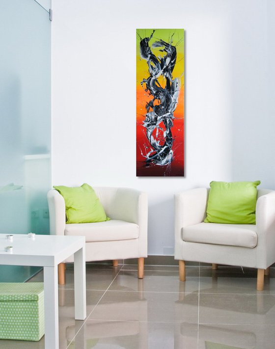 Spirits Rising XII (Spirits Of Skies 075197) (50 x 150 cm) XXL vertical (20 x 60 inches)