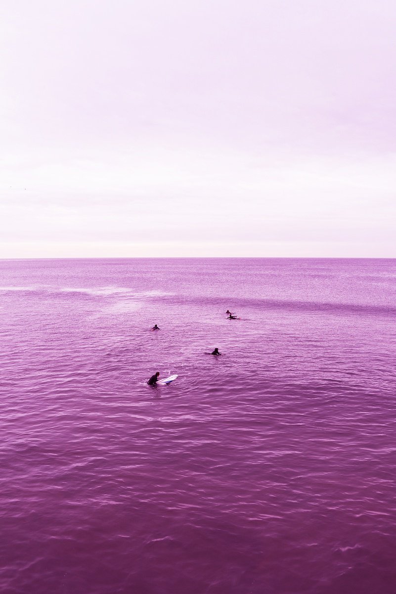 Venice Beach Purple Sea ll by Robert van Bolderick
