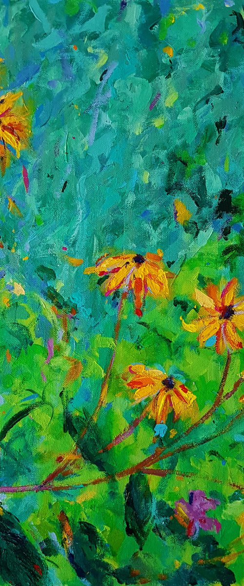 Yellow Flowers by Dawn Underwood