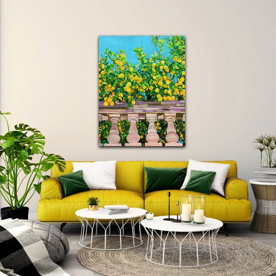 Lemon Trees / 100 x 80 x 4.5 cm