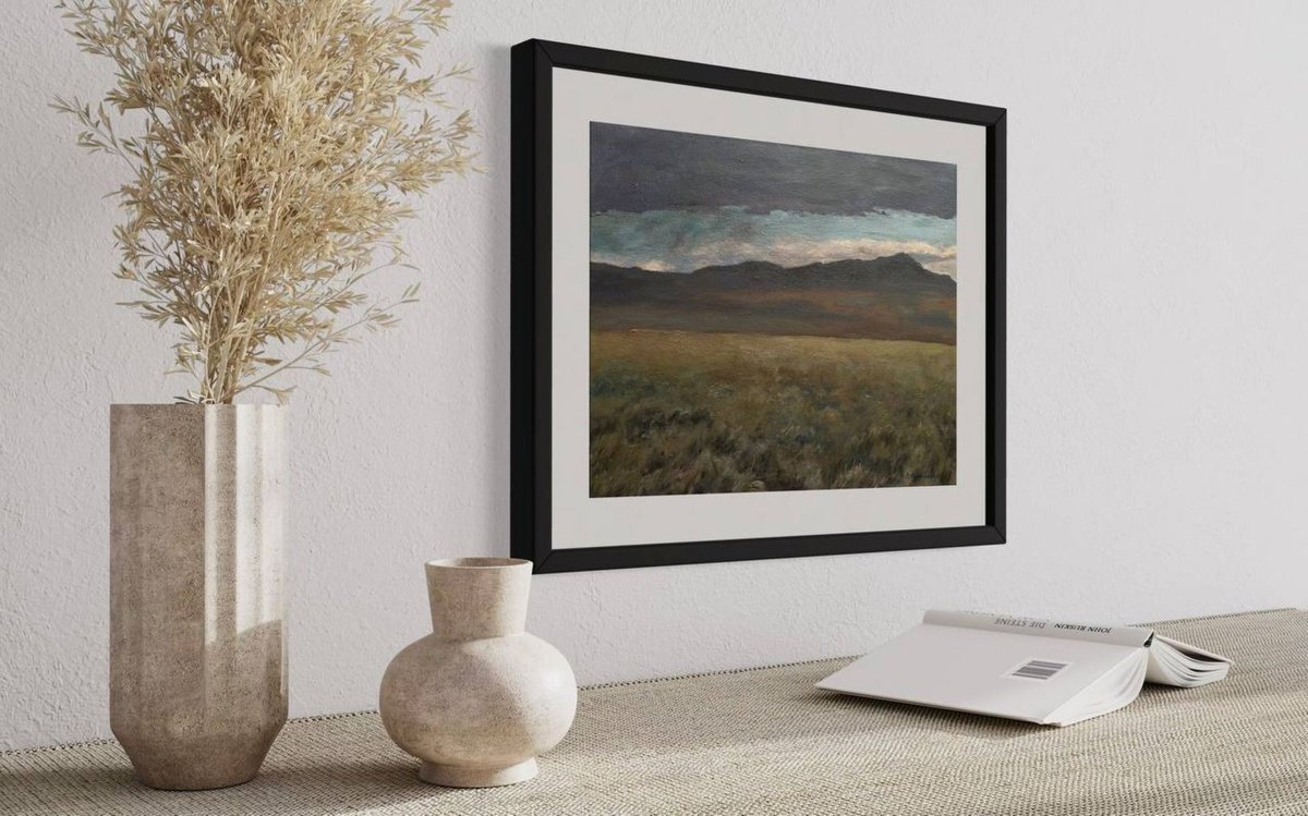 Impressionistic Landscape Oil Painting By Bohdan Vykhrenko, 16 X 12, Moment Before The Rain, Original Artwork