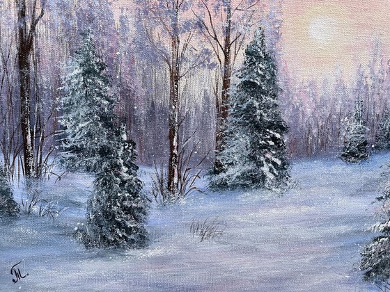 Winter Serenity: A Symphony in Pastel