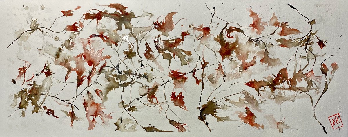 Abstract Watercolour , Preghiera By YS?rei, 20 X 8, Artwork For Sale On Artfinder