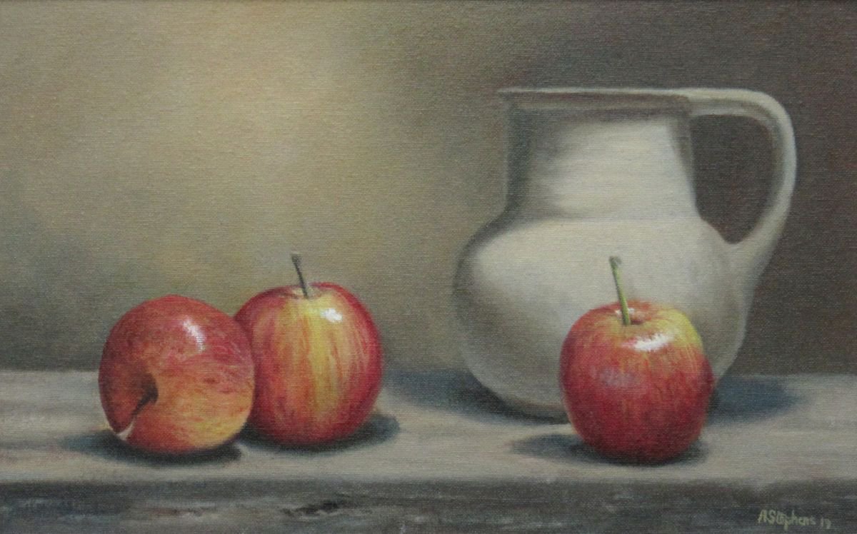 Apples with Jug by Alan Stephens