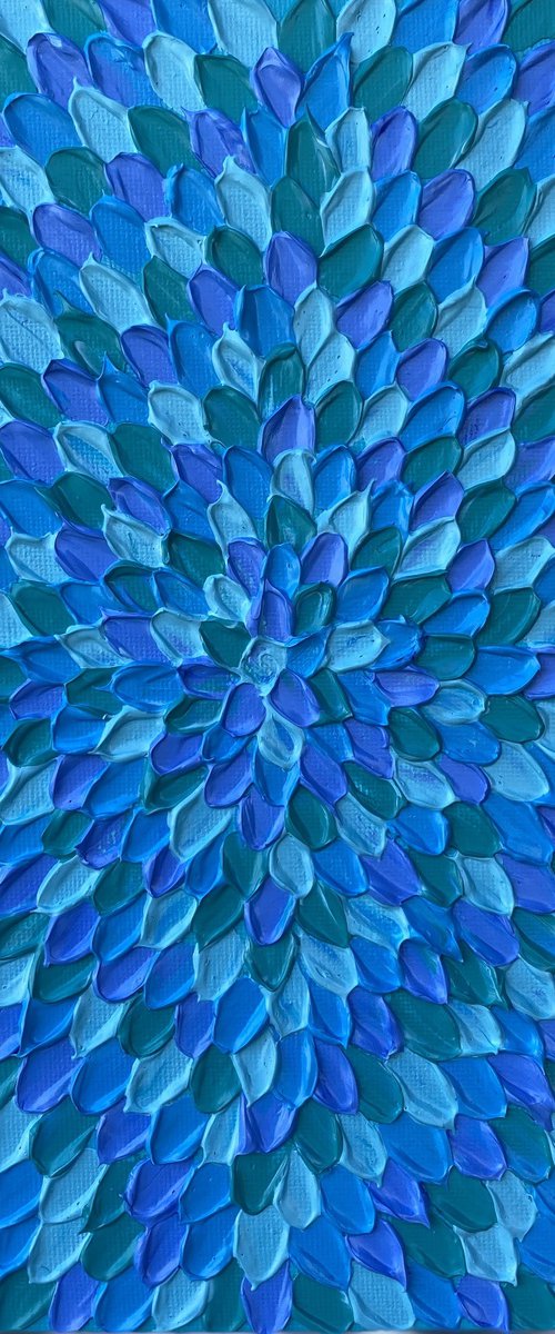 Turquoise night by Guzaliya Xavier