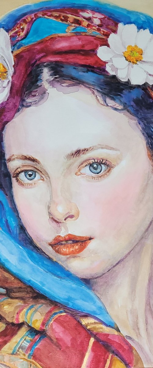 A young Lady by QI Debrah