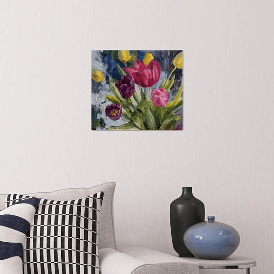 Colorful tulips