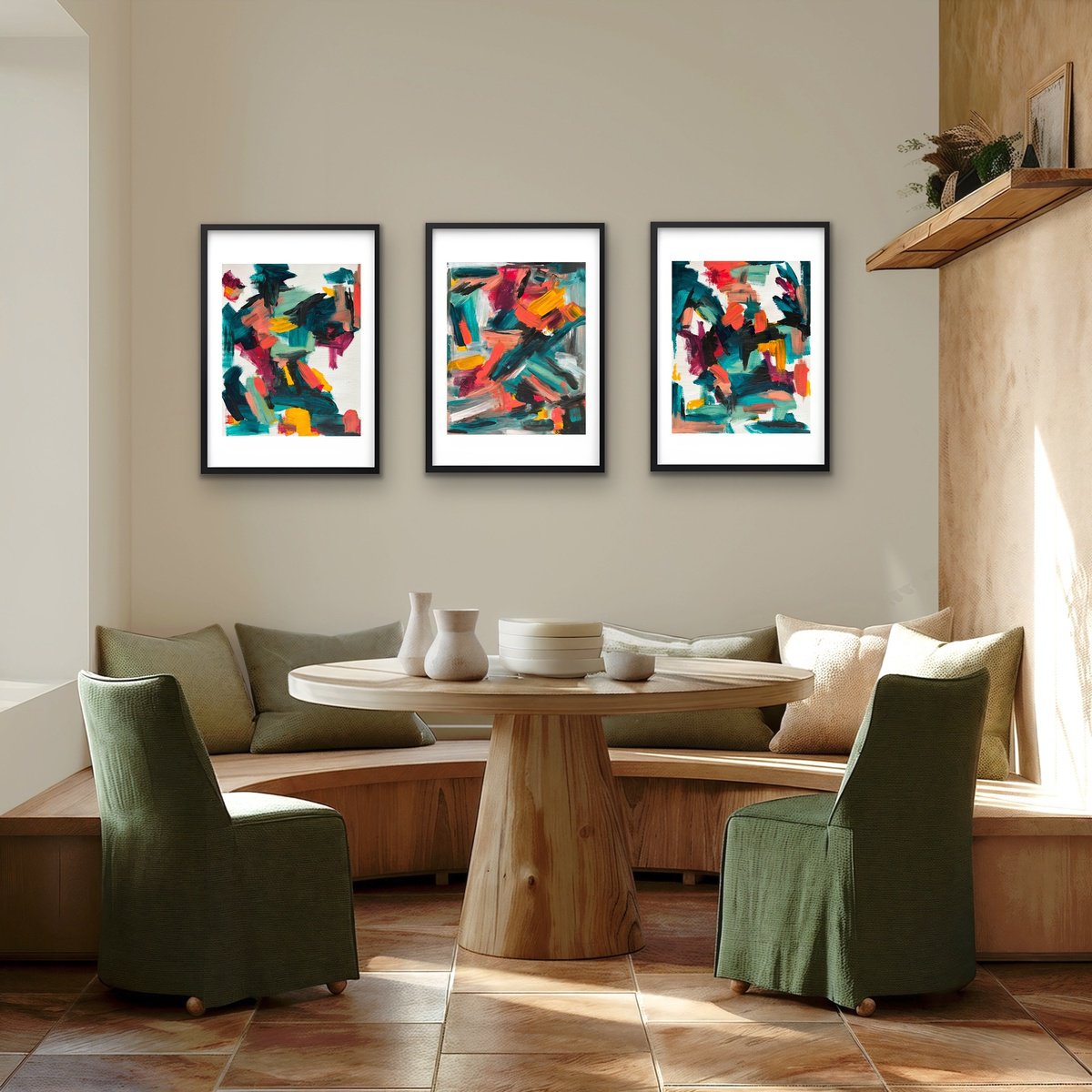 Abstract Acrylic Painting By Carla Sa Fernandes, 59 X 28, Brushed To Life #1.3.5, Original Artwork