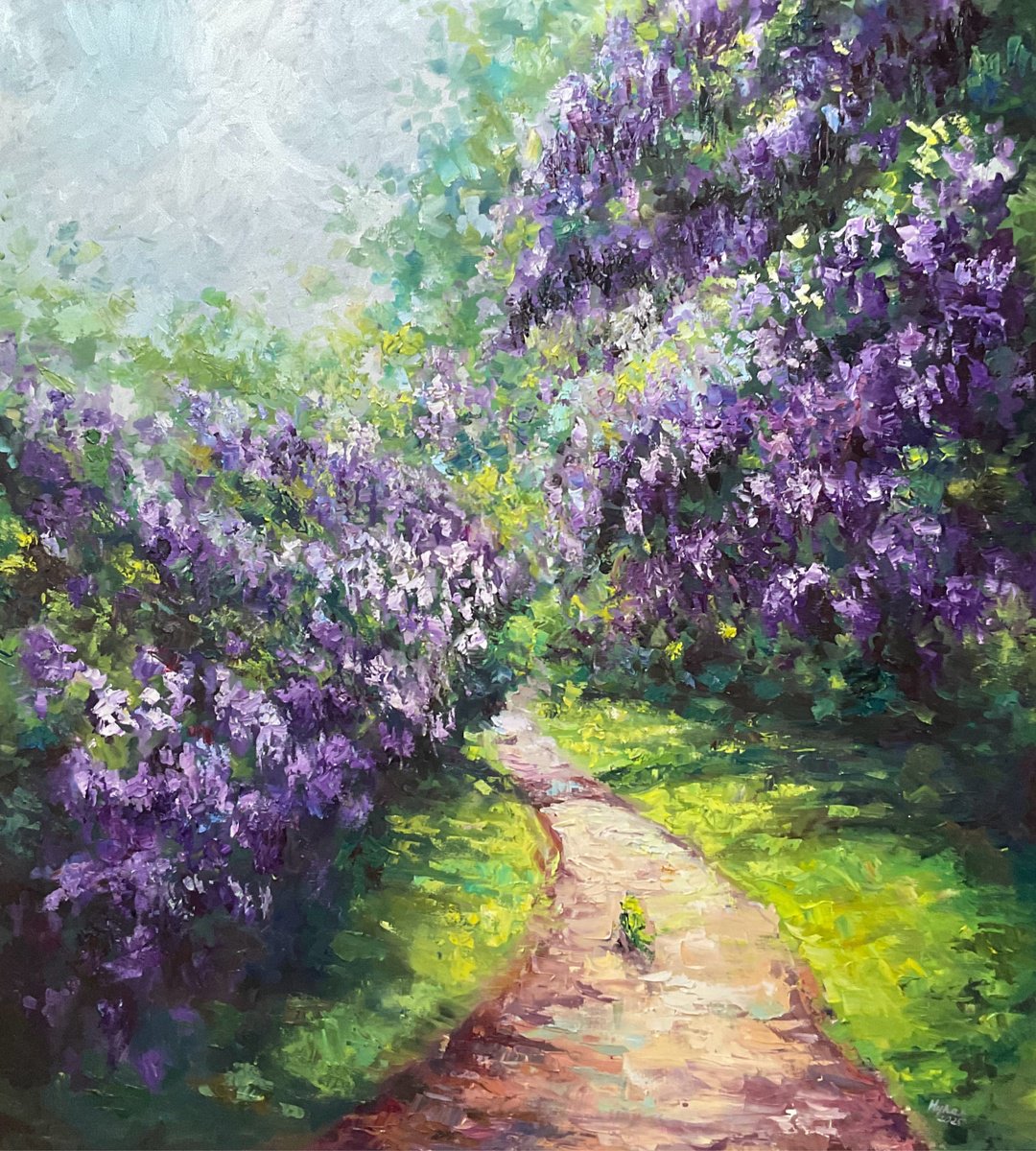 Lilac Valley By Mariia Hyhar, 35 X 39, Artwork For Sale On Artfinder