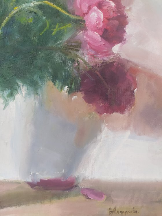 Peonies in a vase