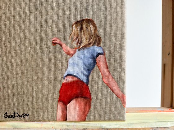 Blondie Girl - Female Figure Art Woman Body Painting