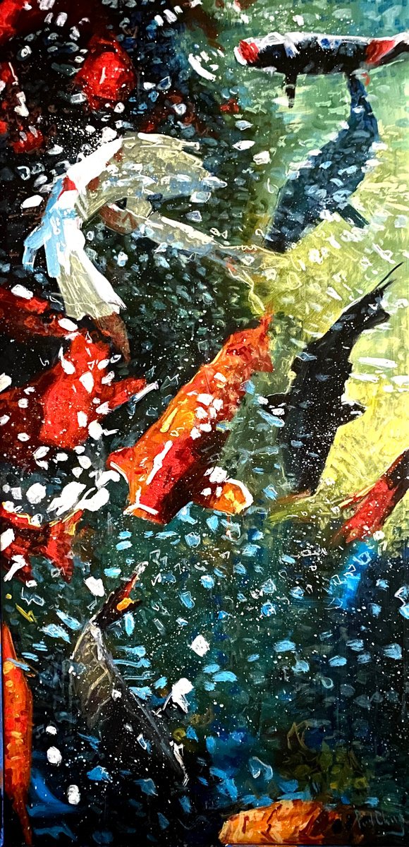  Rhapsody Beneath The Surface By Paul Cheng, 24 X 48, Artwork For Sale On Artfinder