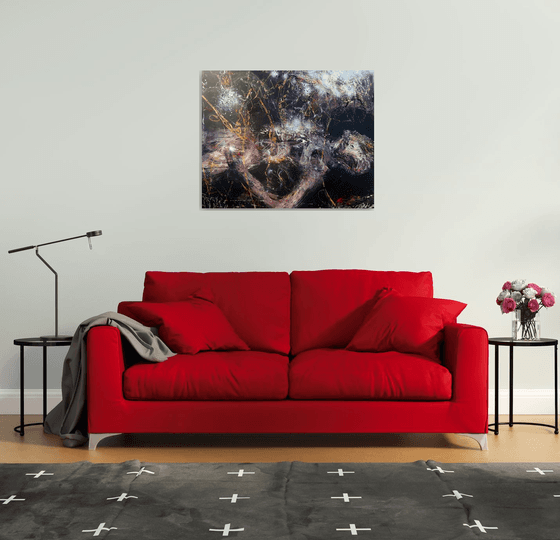 Spiritual Romantic Fascinating Large Painting I Want To Die In Another Galaxy 27 By O KLOSKA