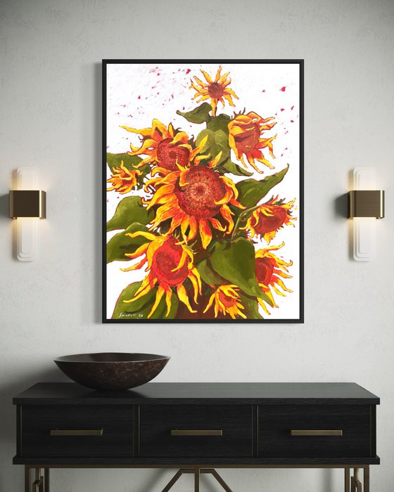 Golden Sunflowers