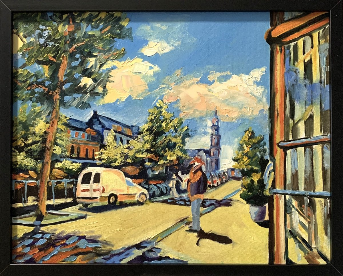 Amsterdam Canal Vista. By Vita Schagen, 21 X 17, Artwork For Sale On Artfinder