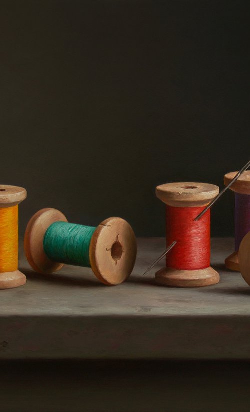 Cotton bobbins by Albert Kechyan