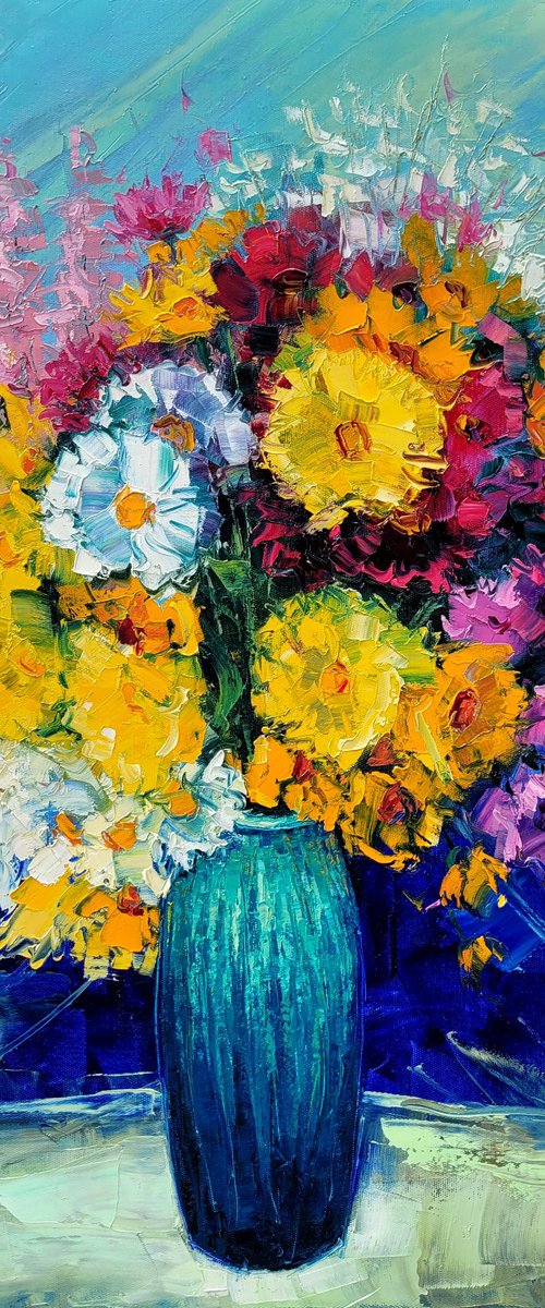 Autumn Bouquet 70x80cm by Tigran Mamikonyan
